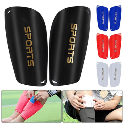 2Pcs Football Shin Holder Soccer Shin Pad Cover Leg Protector Leg Guard Kids Boy Men Black White Shin Pad Sportswear Accessory