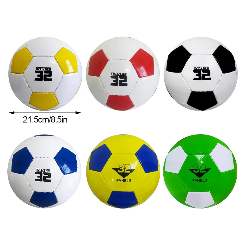 Smooth Handling Size 5 Soccer Ball for Training and Competition Football Outdoor Adult Kids White Red