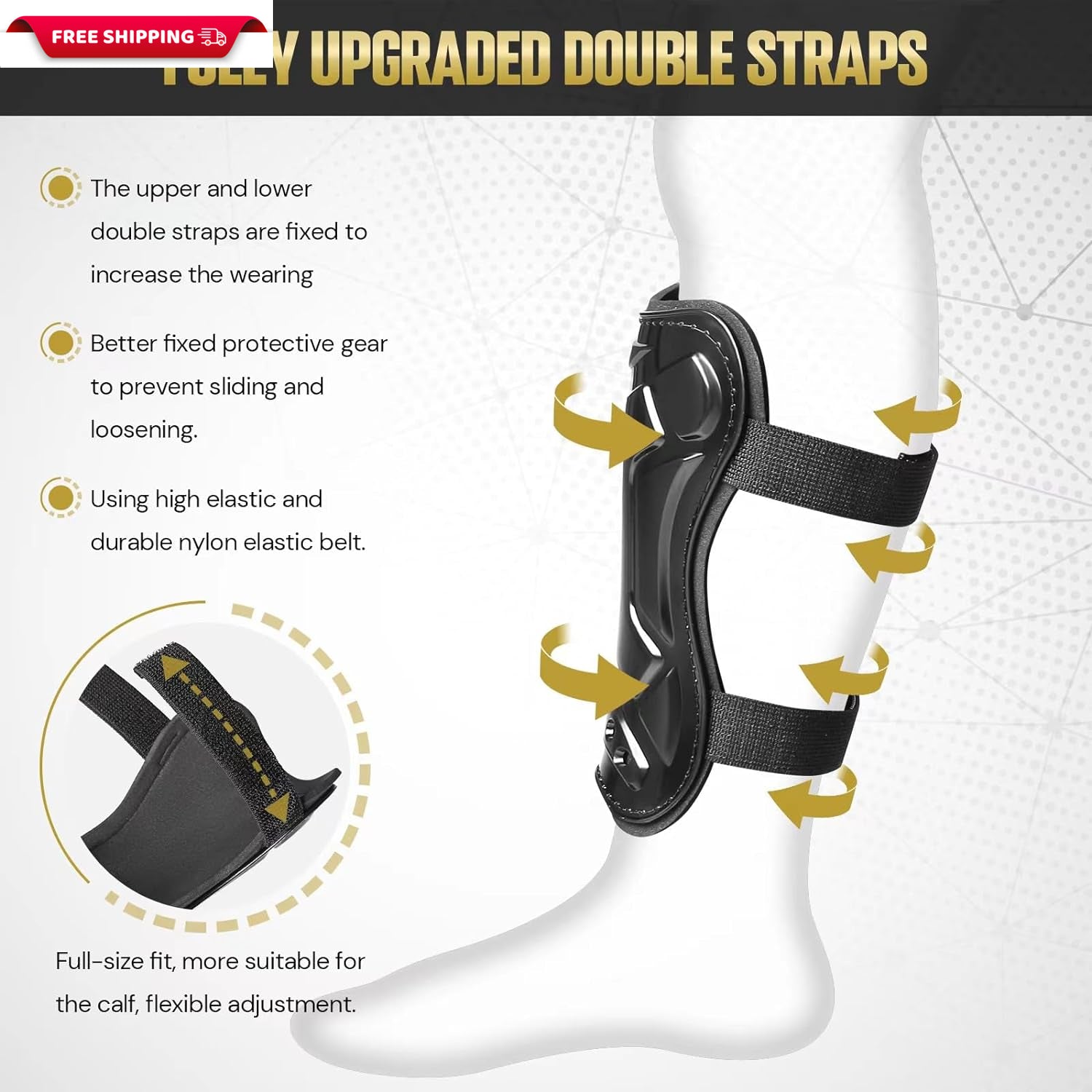 Soccer Shin Guards for Youth Kids Toddler, Protective Soccer Shin Pads & Sleeves