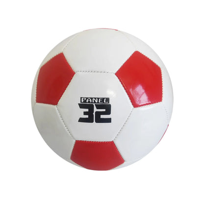 Smooth Handling Size 5 Soccer Ball for Training and Competition Football Outdoor Adult Kids White Red