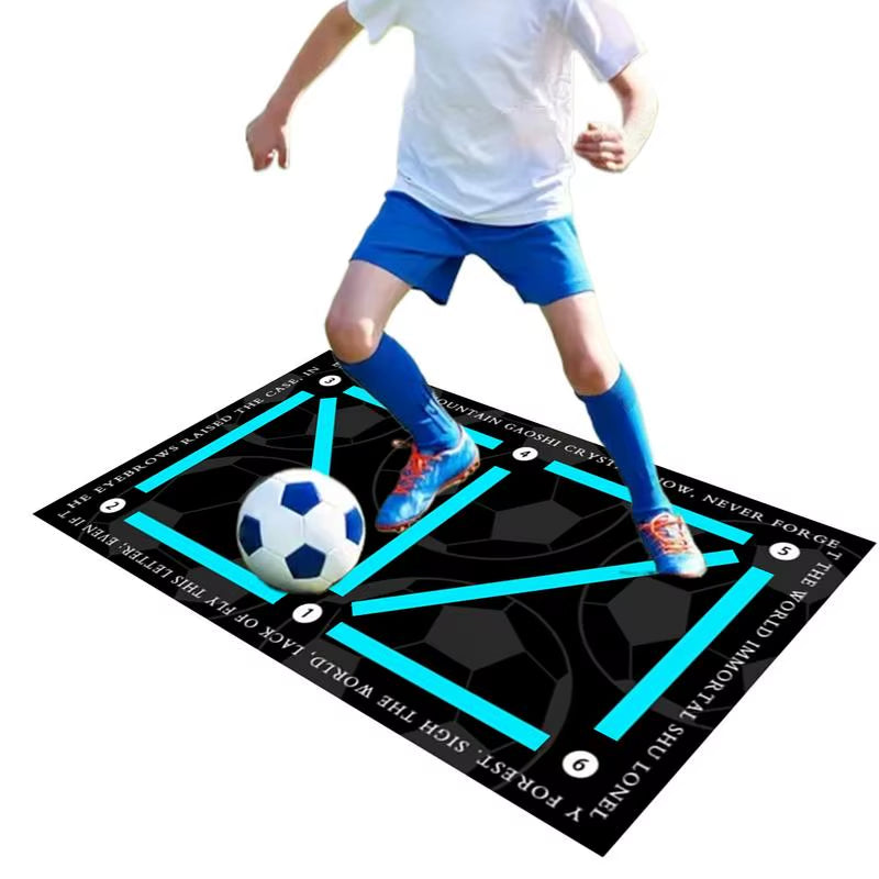 Soccer Training Mat Silent Shock Absorption Soccer Mat Football Skills Training Ball Control Soccer Accessories Non-Slip