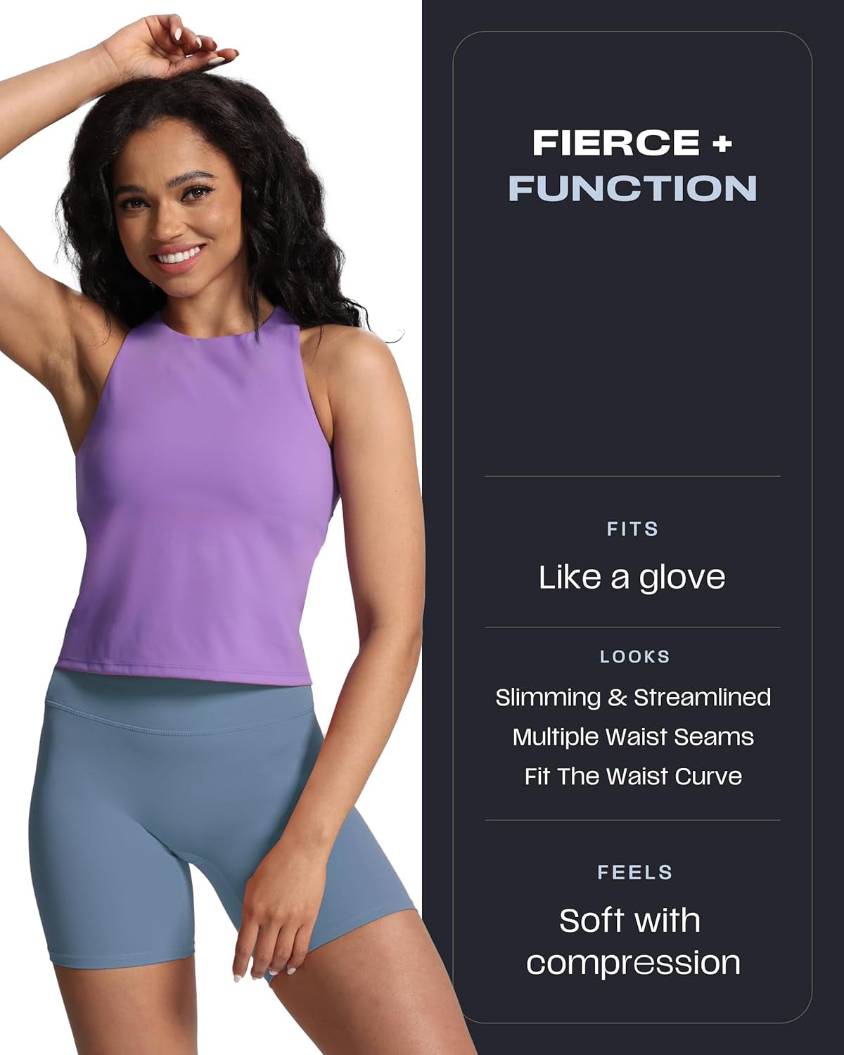 Trinity Workout Biker Shorts for Women Tummy Control High Waisted Exercise Athletic Gym Running Yoga Short 6"