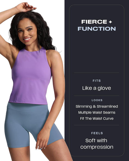 Trinity Workout Biker Shorts for Women Tummy Control High Waisted Exercise Athletic Gym Running Yoga Short 6"