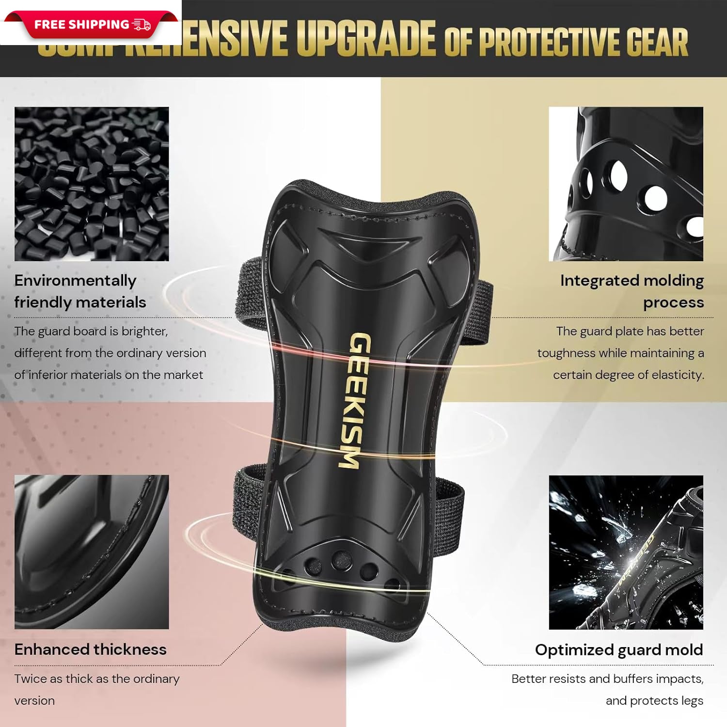 Soccer Shin Guards for Youth Kids Toddler, Protective Soccer Shin Pads & Sleeves