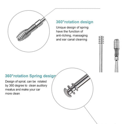 Ear Cleaner Wax Removal Tools Earpick Sticks Wax Remover Curette Ear Pick Spoon Z9T8