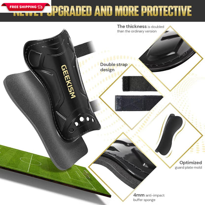 Soccer Shin Guards for Youth Kids Toddler, Protective Soccer Shin Pads & Sleeves