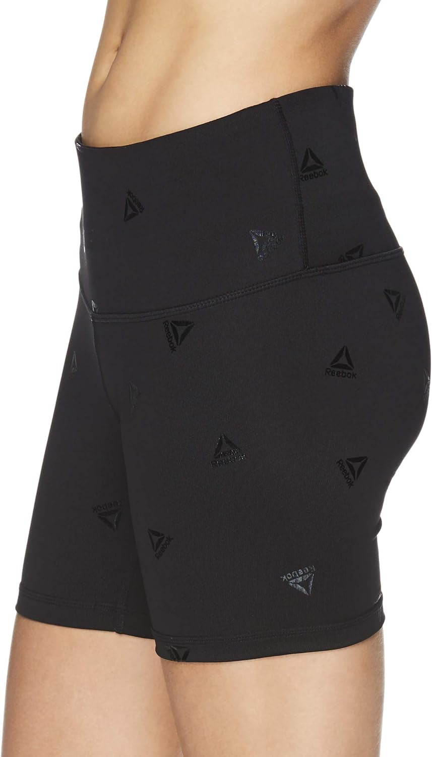 Womens Fitted Highrise Athletic Compression Shorts S143 S, Black, Small