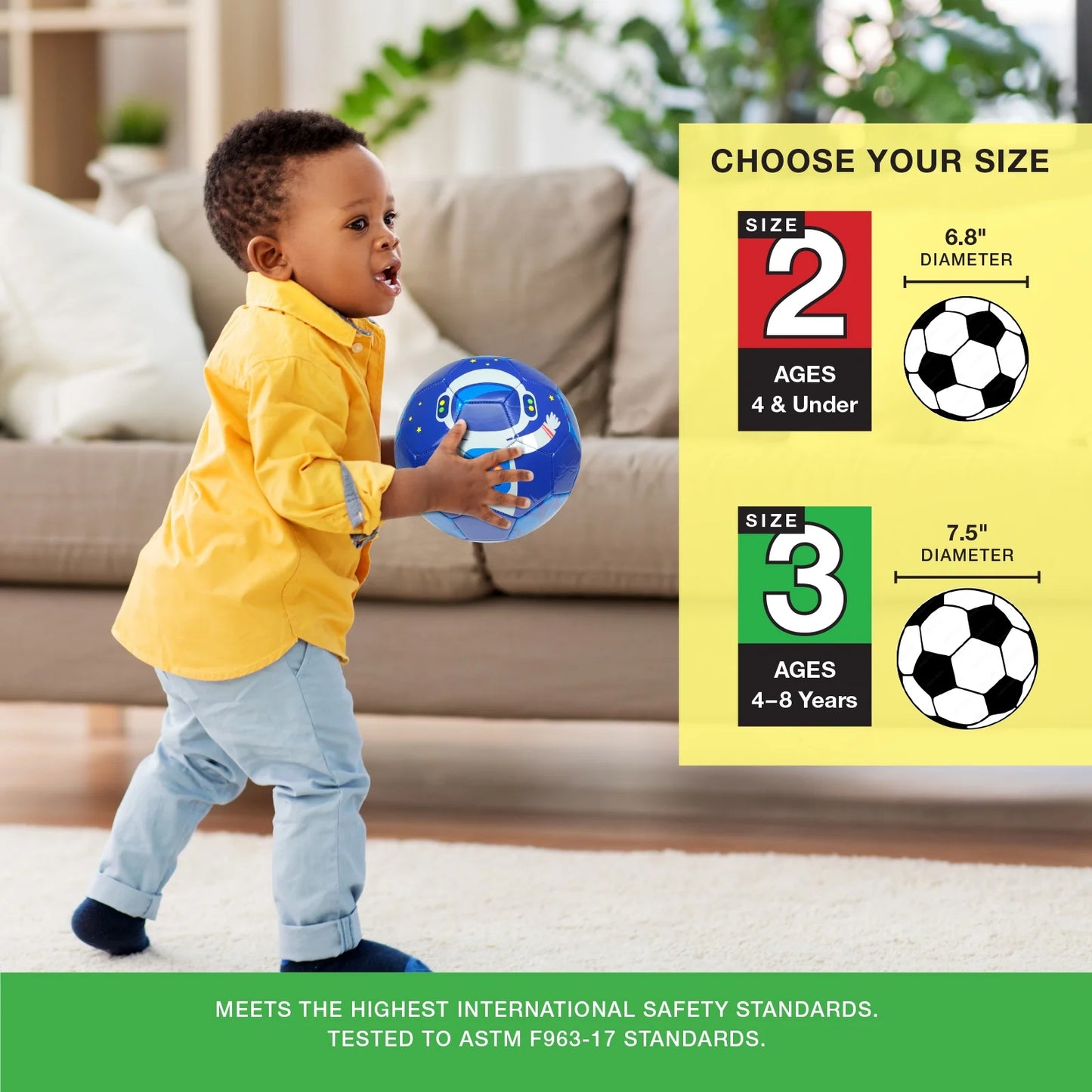 Soccer Ball Size 3, Soft Thick Durable TPU Cover, Kids' Soccer Ball, Soccer Sports Ball with Pump, Black/White, Size 3, Pack of 2