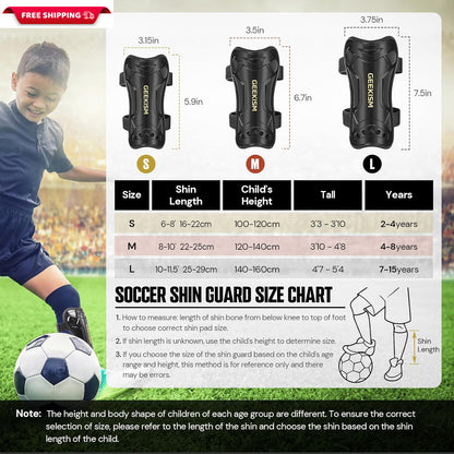 Soccer Shin Guards for Youth Kids Toddler, Protective Soccer Shin Pads & Sleeves